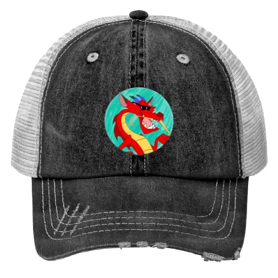 Mushu and Cricket Kids 1: Disney Mulan Anime Mushu, Mulan and Mushu Trucker Hats