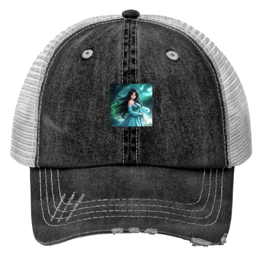 Dragon on fire  : Disney Mulan Anime Mushu, Mulan and Mushu Trucker Hats