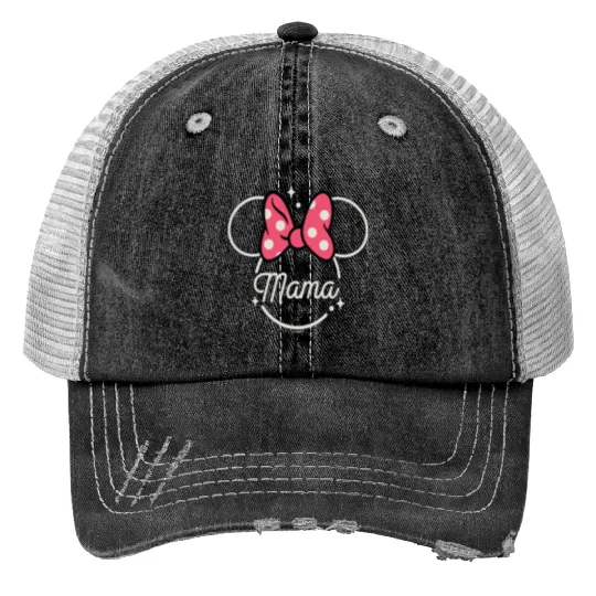 Disney Minnie Mouse Mama Head Icon Magic Mothers Day Pullover Hoodie Trucker Hats