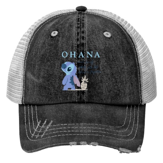 Discover Disney Lilo Stitch Ohana Never Left Or Forgotten Premium Trucker Hats