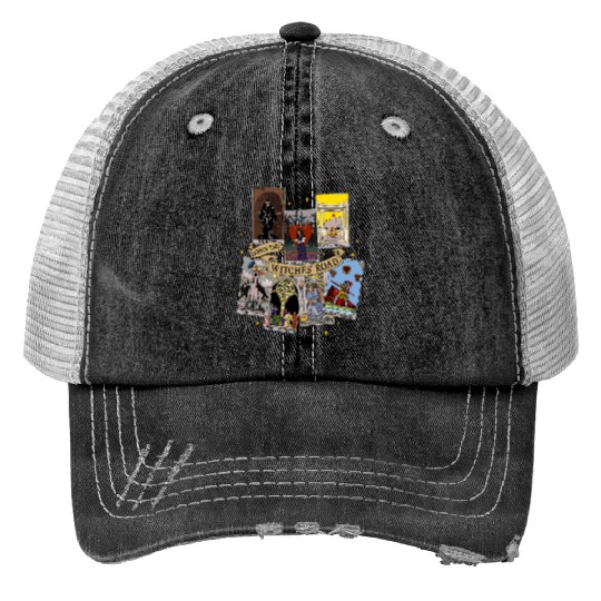 Agatha All Along Tarot Cards Trucker Hats, Marvel Show Disney, Agatha Harkness Down The Witches