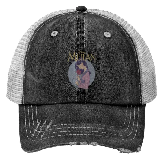 Discover Disney Mulan Vintagess Style Profile Trucker Hats