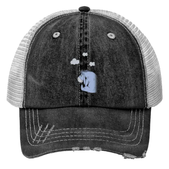 Disney Winnie The Pooh Eeyore In The Clouds Trucker Hats