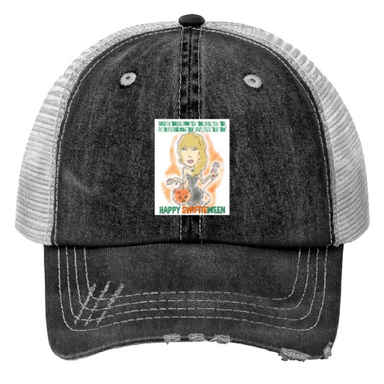 Discover HAPPY SWIFTIEWEEN  : Vintage Taylor The Eras Tour , The Eras Tour Taylor Version, THE ERAS TOUR , Taylor Trucker Hats