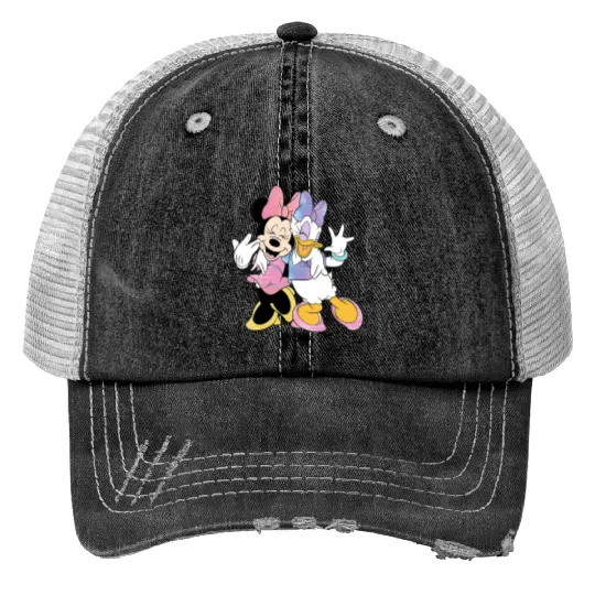 Womens Disney Minnie Mouse and Daisy Duck Best Friends VNeck Trucker Hats