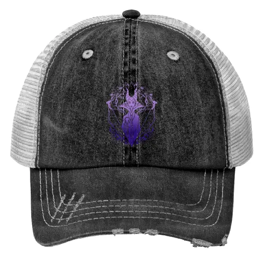 Disney Sleeping Beauty Maleficent Geometric Portrait Tank Top Trucker Hats