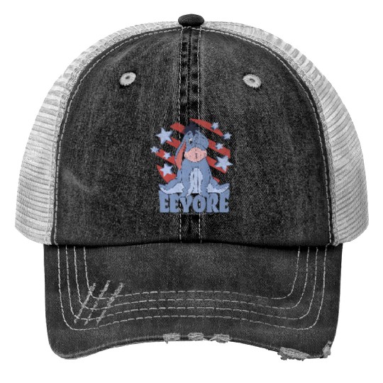 Disney Winnie the Pooh Americana Eeyore Stars Stripes Premium Trucker Hats