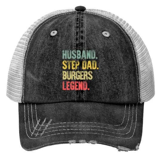 Funny Men Vintage T Shirt Husband Step Dad Burgers Legend  4: Bobs Burgers Family Shirt, Bobs Burgers Vintage Trucker Hats