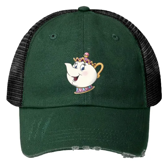 Mrs. Potts Trucker Hats, Chip Trucker Hats, Beauty And The Beast Trucker Hats, Enchanted Rose Trucker Hats, Disneyland Trucker Hats, Disney World Trucker Hats