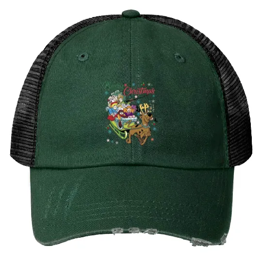 Christmas Scooby Doo Unisex Trucker Hats, Disney Scooby Doo Xmas Trucker Hats