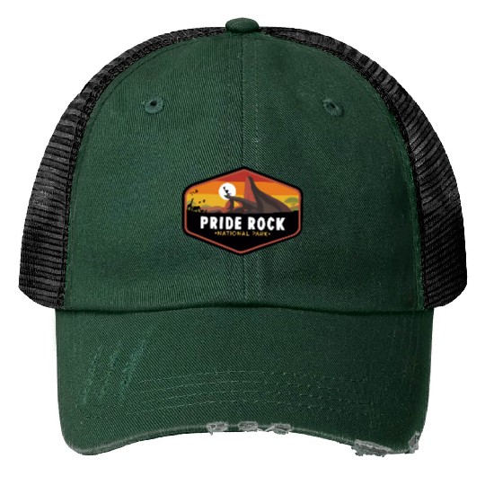 Lion King Disney Trucker Hats, Pride Rock National Park Trucker Hats, Disney Simba Trucker Hats