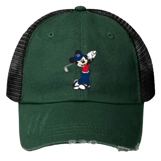 Mickey Golf Trucker Hats, Trucker Hats, Trucker Hats, Disney Unisex Trucker Hats