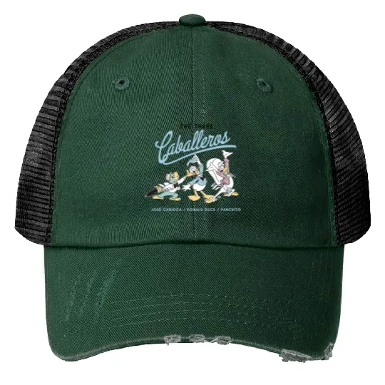 Disney The Three Caballeros Trucker Hats, Retro Disney The Three Caballeros