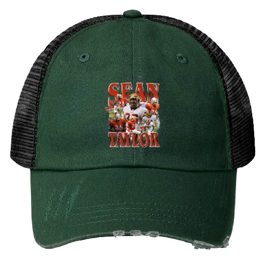 Discover Vintage 90s Graphic Style Sean Taylor Trucker Hats, Sean Taylor American Football Gift
