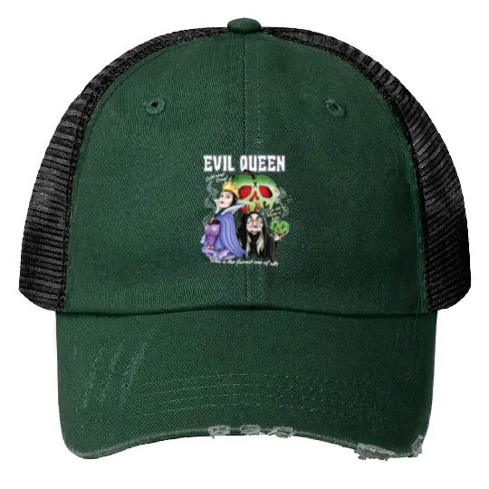 Vintage Retro Disney Villains The Evil Queen Trucker Hats, Disney Princess Trucker Hats