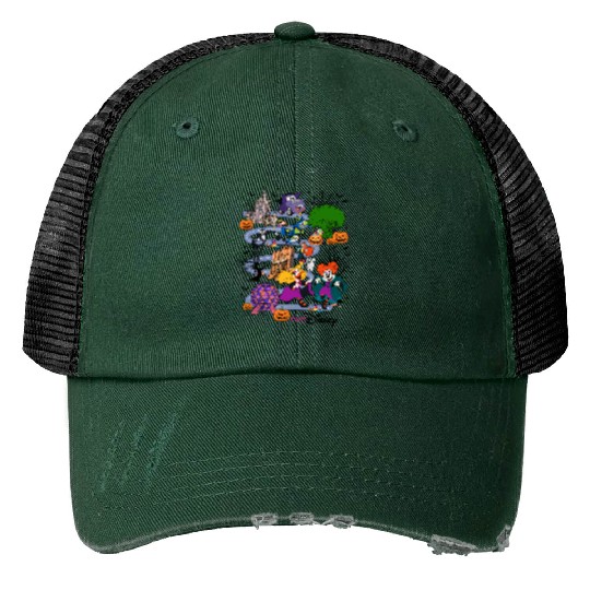 Disneyland Halloween Half Marathon Weekend 2024 Trucker Hats, Haunted Mansion Runners