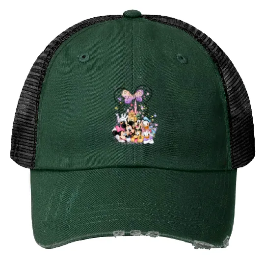 Disney Minnie Castle Trucker Hats, Disney Characters Trucker Hats , Minnie Mouse and Friends Trucker Hats,Minnie Birthday Trucker Hats