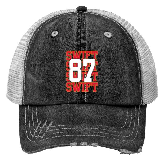 taylorr Swift and Travis Kelce (1) Trucker Hats
