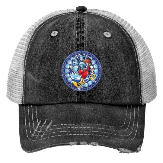 Disneys Kingdom Hearts Sora Stained Glass Trucker Hats