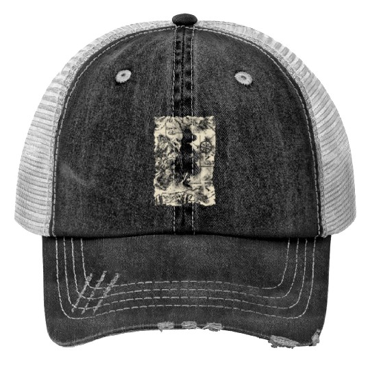 Disney Captain Hook Map Trucker Hats