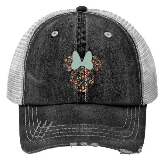 Disney Minnie Mouse Spring Head Icon with Bow Springtime Trucker Hats