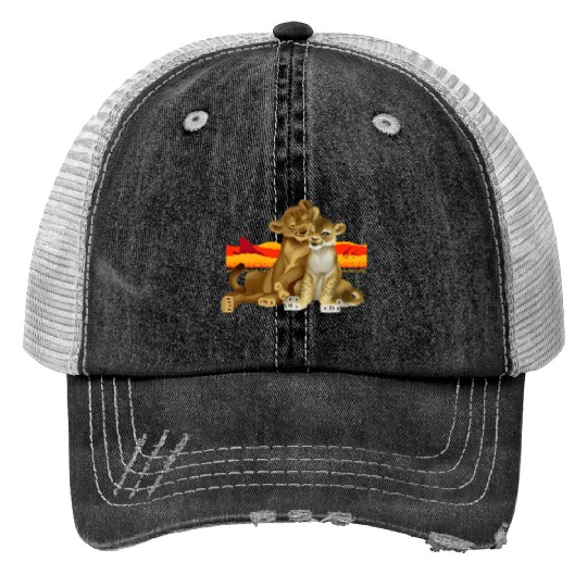 Disney The Lion King Young Simba Nala Live Action Trucker Hats