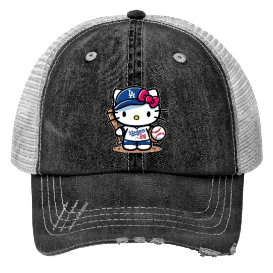Hello Kitty Dodgers Trucker Hats