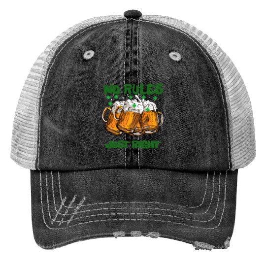 st paddy funny day, green beer Irish day Trucker Hats