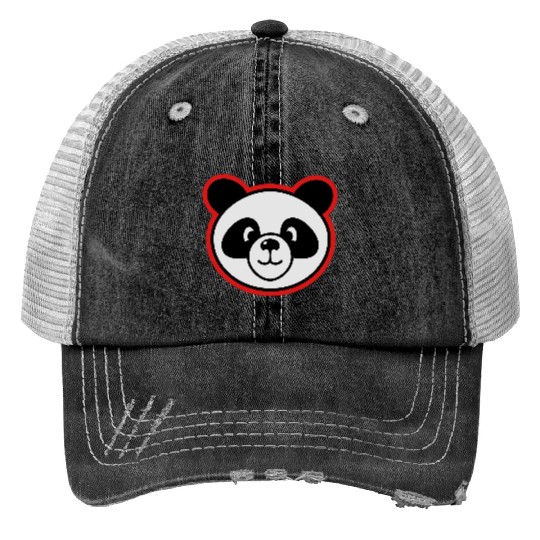 panda bear zoo animal Trucker Hats