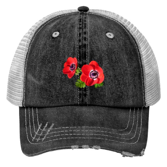 flowers lilies tulips orchids sunflower dahlia ger Trucker Hats