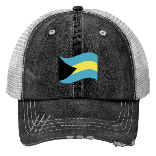 flag bahamas Trucker Hats