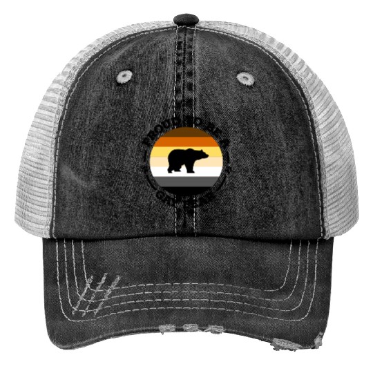 Proud to be a gay bear LGBT Gay Pride Community Trucker Hats