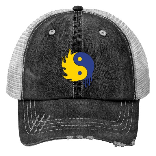 Ying Yang Trucker Hats