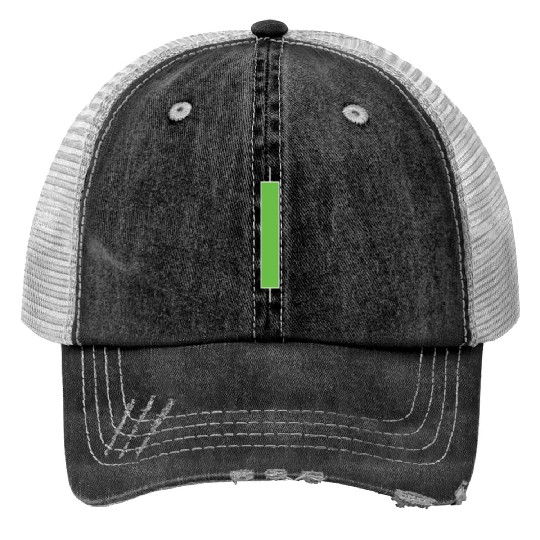 White Bullish Candle Trucker Hats