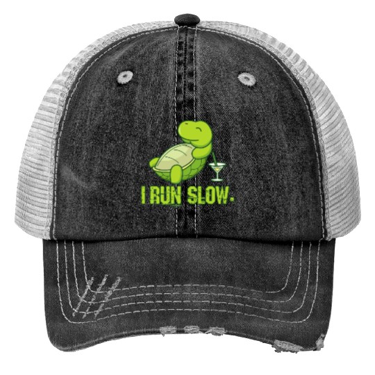 I'm slowly running turtle gift Trucker Hats