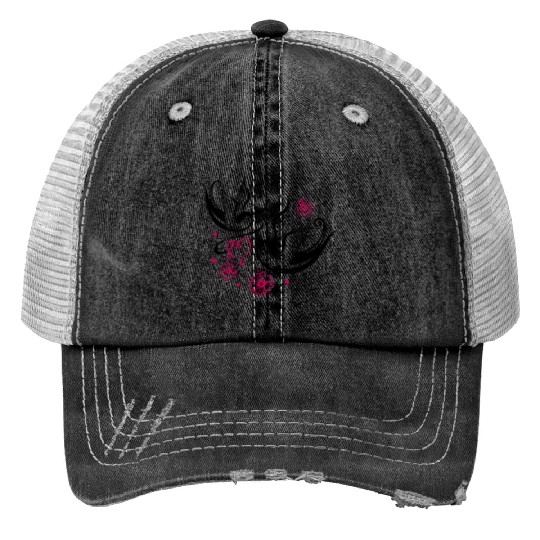 Sakura Cherry Blossom Swallow Birds Spring Flowers Trucker Hats
