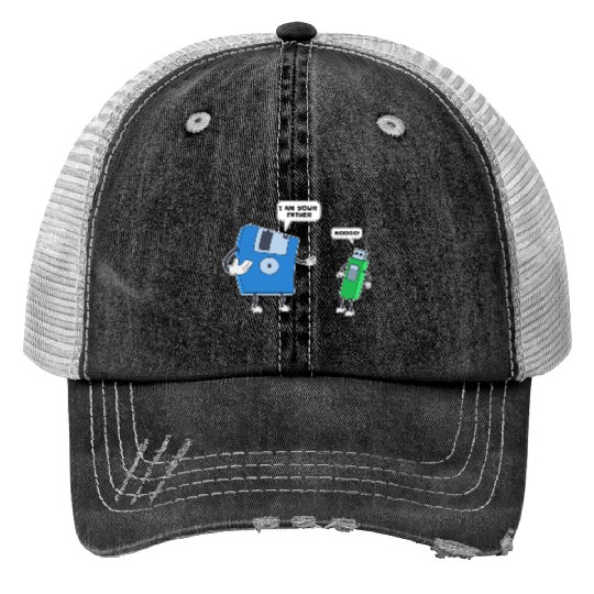 Computer Engineering Father & Son Floppy Disk Gift Trucker Hats