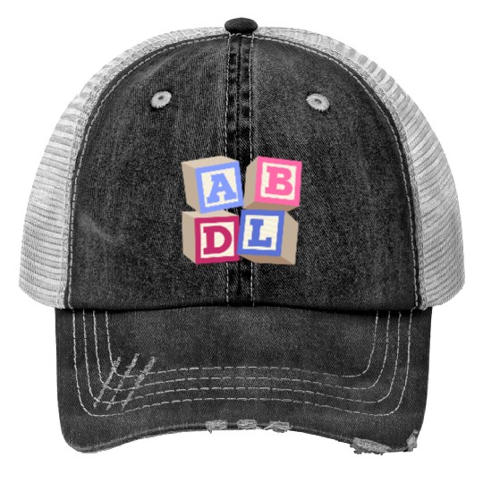 AB DL ageplay ABDL adult baby diaper baby Trucker Hats