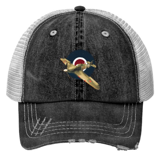 Hawker Hurricane RAF WW2 Fighter Plane Trucker Hats