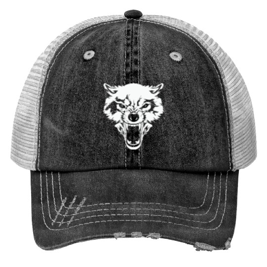 Wolf Bad Wolf Alpha Wolf Trucker Hats