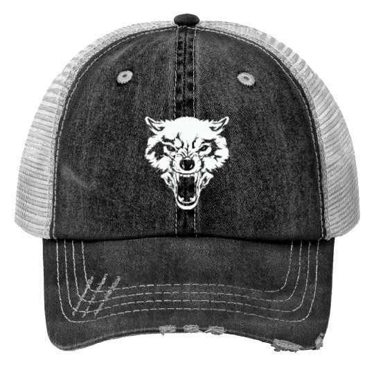 Wolf Bad Wolf Alpha Wolf Trucker Hats