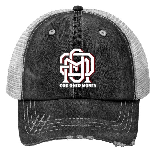 God Over Money Trucker Hats