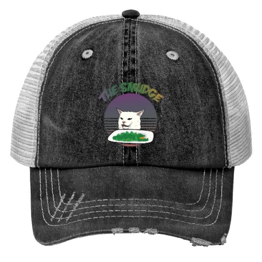 Smudge The Cat Meme Trucker Hats