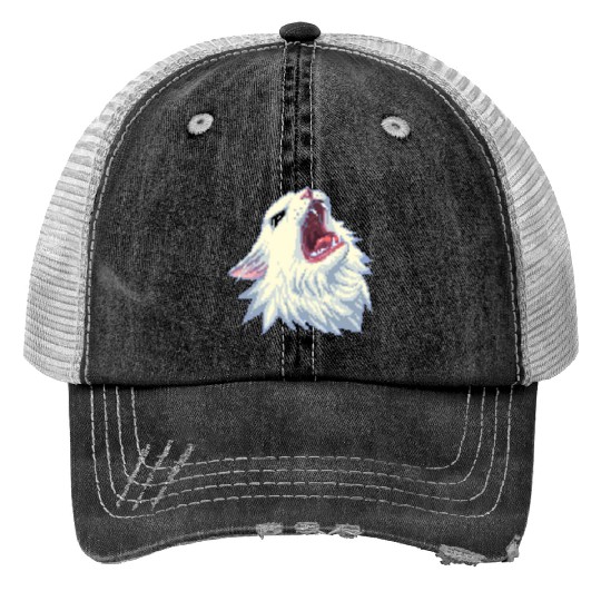 8 bit Screamin Thurston the Cat meme 2 Trucker Hats