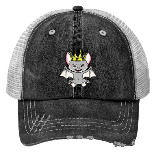cute animals Halloween bat creepy Trucker Hats