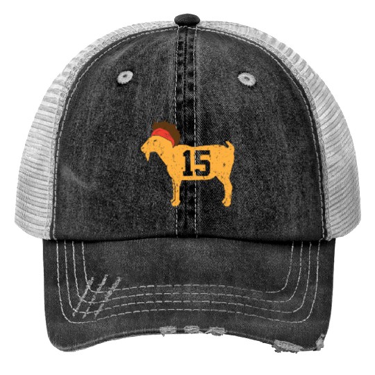 GOAT Number 15 MVP Trucker Hats