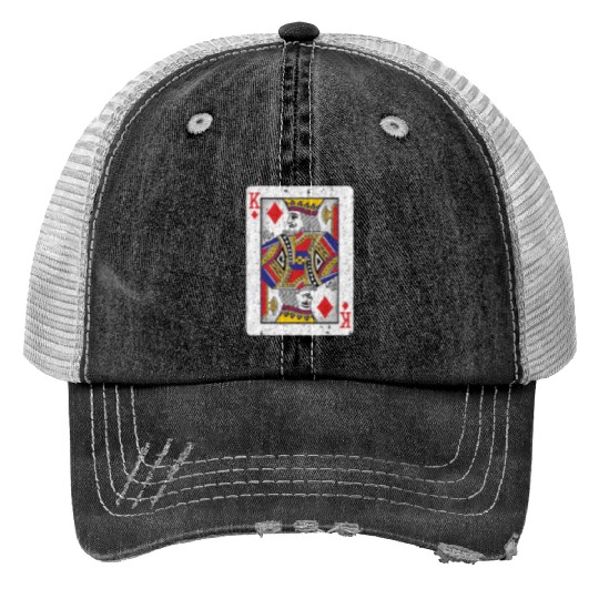king of diamonds playing card Trucker Hats