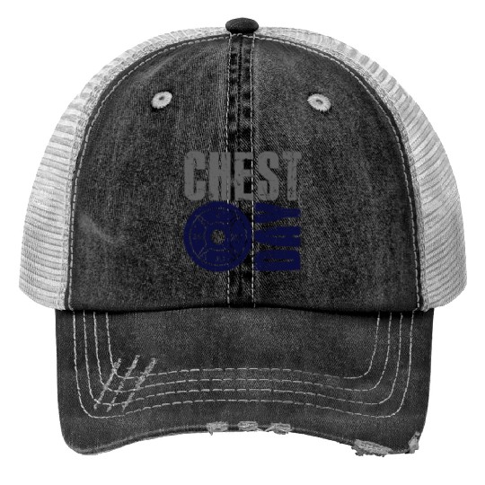 Chest Day Pectoral Exercise Gym Rat Trucker Hats