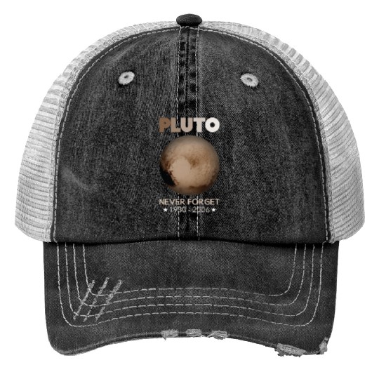 Pluto Never Forget 1930-2006 Trucker Hats