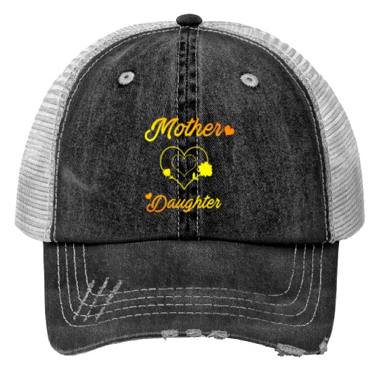 Mother and daughter mothers day love daughters mom Trucker Hats